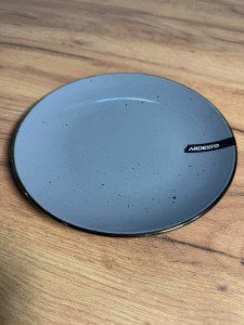 Тарілка обідня Ardesto 26 см Bagheria Bright Grey